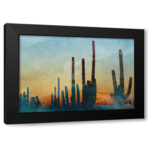 Saguaro Cactus Black Modern Wood Framed Art Print by Kimberly, Allen