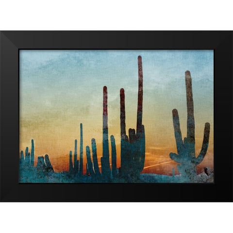 Saguaro Cactus Black Modern Wood Framed Art Print by Kimberly, Allen
