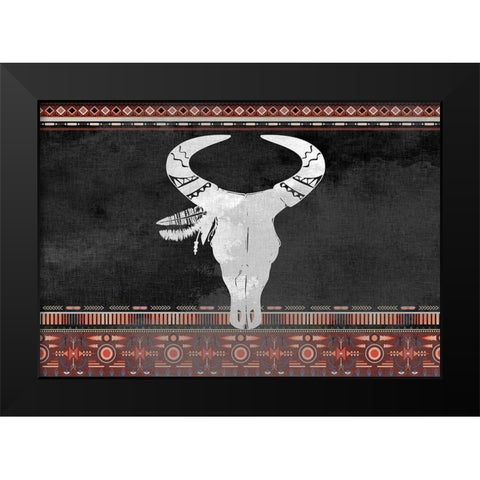 Southwest Red Black Modern Wood Framed Art Print by Kimberly, Allen