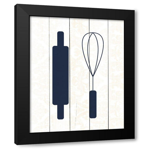In the Kitchen 2 Black Modern Wood Framed Art Print by Kimberly, Allen