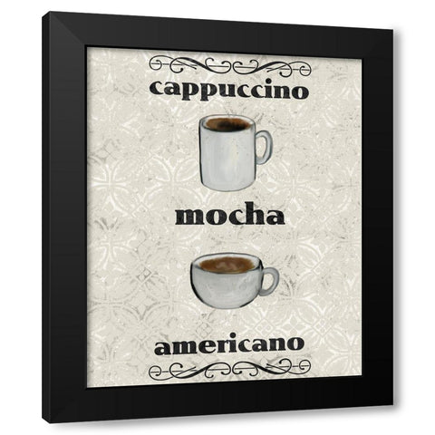 Coffee Life 3 Black Modern Wood Framed Art Print with Double Matting by Kimberly, Allen