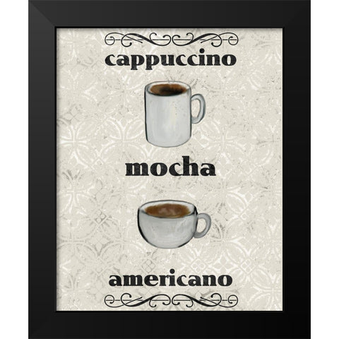 Coffee Life 3 Black Modern Wood Framed Art Print by Kimberly, Allen