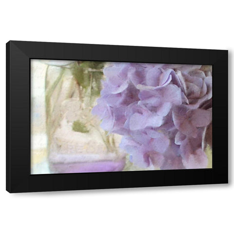 Hydrangea Jar Black Modern Wood Framed Art Print by Allen, Kimberly