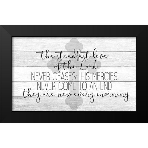Steadfast Love Black Modern Wood Framed Art Print by Kimberly, Allen
