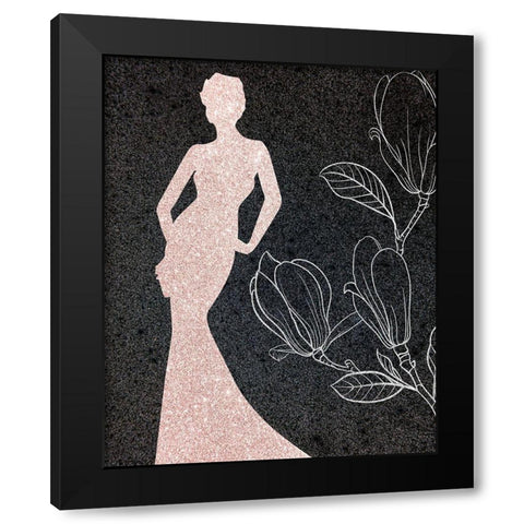 XO XO 3 Black Modern Wood Framed Art Print with Double Matting by Kimberly, Allen