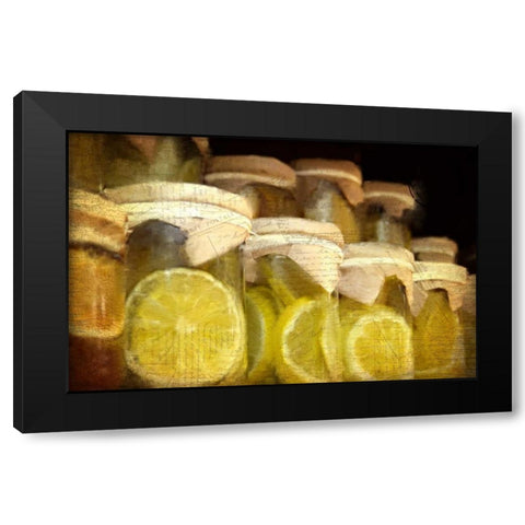 Lemon Time Black Modern Wood Framed Art Print by Allen, Kimberly