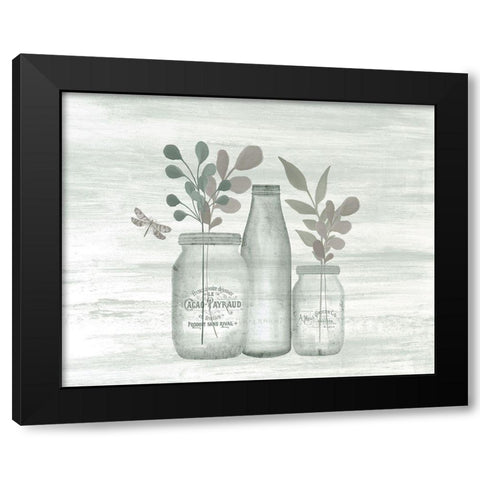 Wildflower Hope 1 Black Modern Wood Framed Art Print with Double Matting by Kimberly, Allen