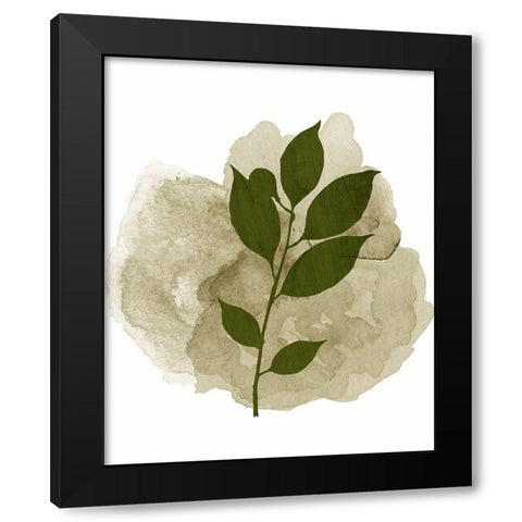 Botanical Branch 2 Black Modern Wood Framed Art Print by Kimberly, Allen