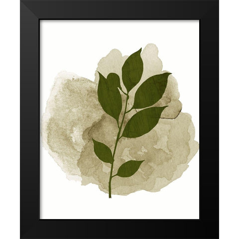 Botanical Branch 2 Black Modern Wood Framed Art Print by Kimberly, Allen