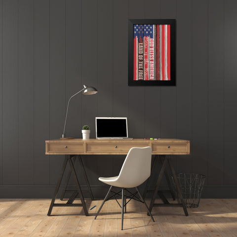 God Home Free Black Modern Wood Framed Art Print by Kimberly, Allen