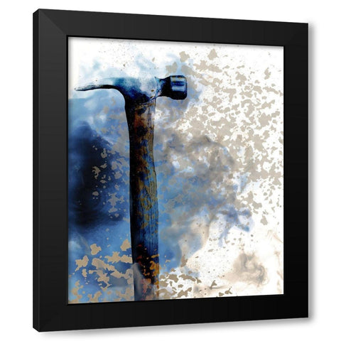 Smoke Tools 1 Black Modern Wood Framed Art Print by Kimberly, Allen