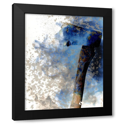 Smoke Tools 2 Black Modern Wood Framed Art Print by Kimberly, Allen