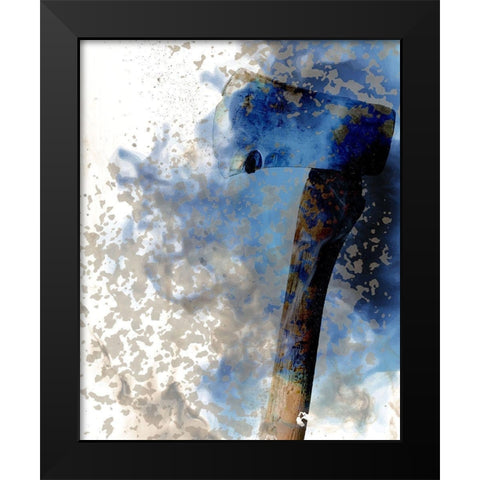 Smoke Tools 2 Black Modern Wood Framed Art Print by Kimberly, Allen