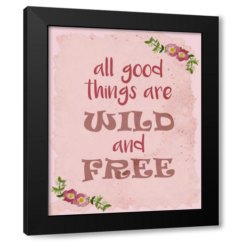 All Good Things Black Modern Wood Framed Art Print with Double Matting by Allen, Kimberly