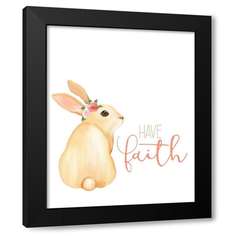 Have Faith Black Modern Wood Framed Art Print by Kimberly, Allen