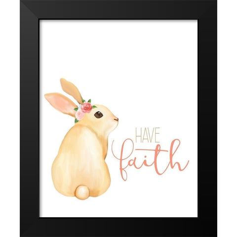 Have Faith Black Modern Wood Framed Art Print by Kimberly, Allen