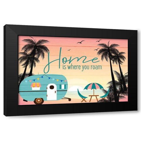 Roam A Black Modern Wood Framed Art Print with Double Matting by Kimberly, Allen