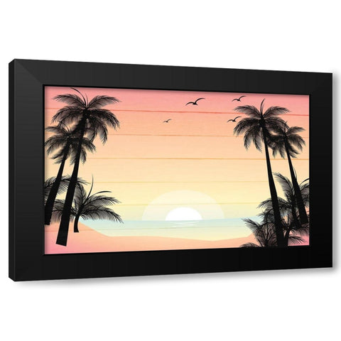 Roam B Black Modern Wood Framed Art Print with Double Matting by Kimberly, Allen