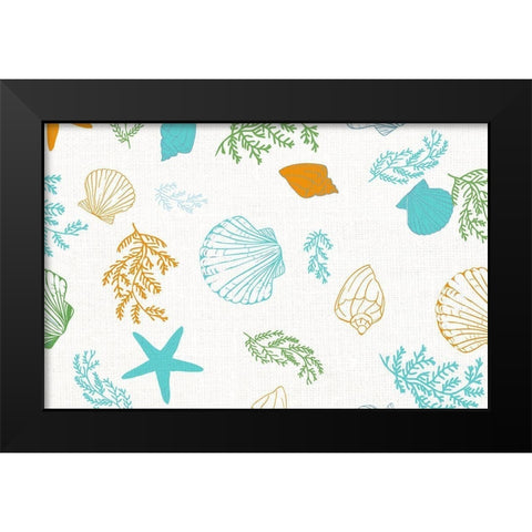 Camping Adventure B Black Modern Wood Framed Art Print by Kimberly, Allen