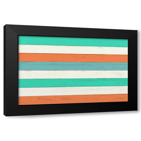 Beach Camping B Black Modern Wood Framed Art Print with Double Matting by Kimberly, Allen