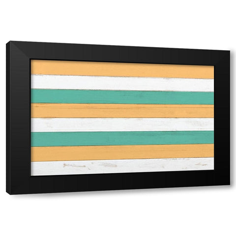 Beach Tent B Black Modern Wood Framed Art Print by Kimberly, Allen