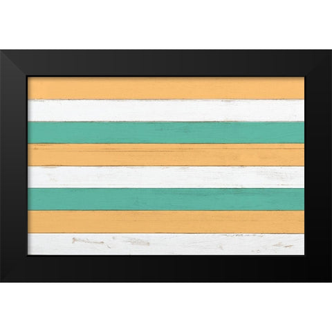 Beach Tent B Black Modern Wood Framed Art Print by Kimberly, Allen
