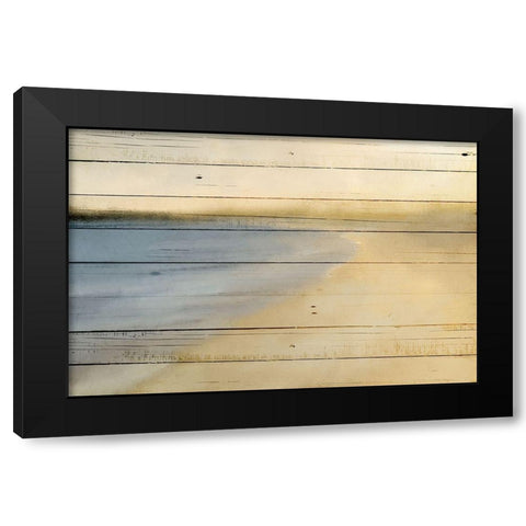 Golden Sea Black Modern Wood Framed Art Print with Double Matting by Kimberly, Allen