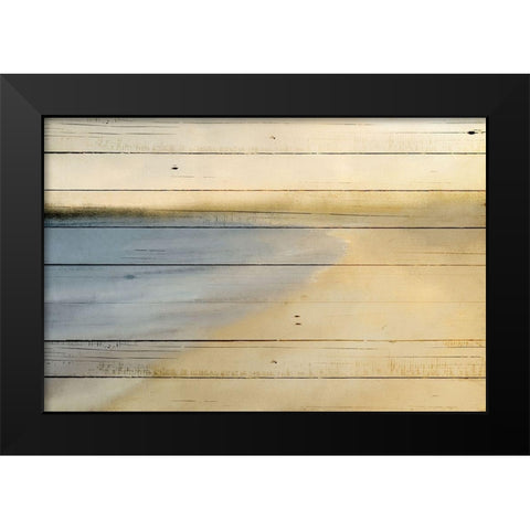 Golden Sea Black Modern Wood Framed Art Print by Kimberly, Allen