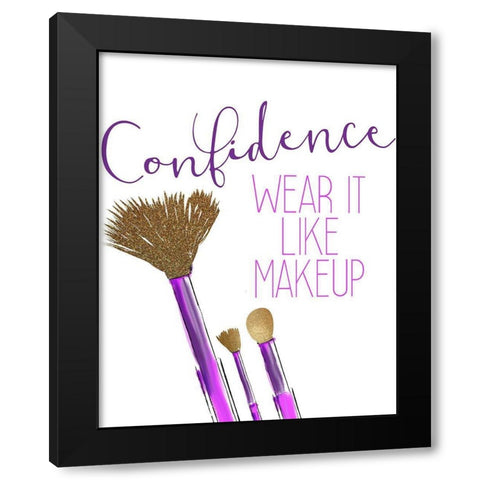 Confidence 1 Black Modern Wood Framed Art Print by Allen, Kimberly