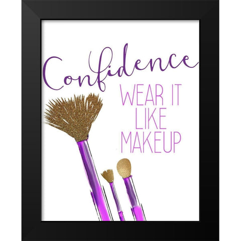 Confidence 1 Black Modern Wood Framed Art Print by Allen, Kimberly