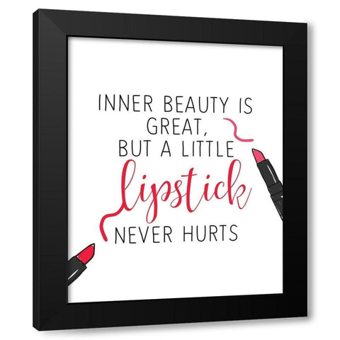 Inner Beauty 2 Black Modern Wood Framed Art Print with Double Matting by Allen, Kimberly