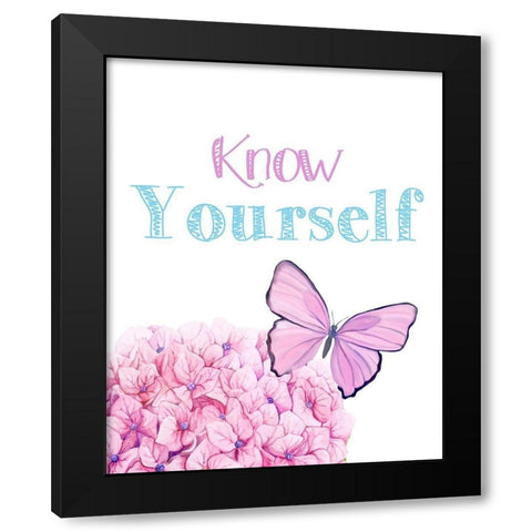 Know Yourself 1 Black Modern Wood Framed Art Print with Double Matting by Allen, Kimberly