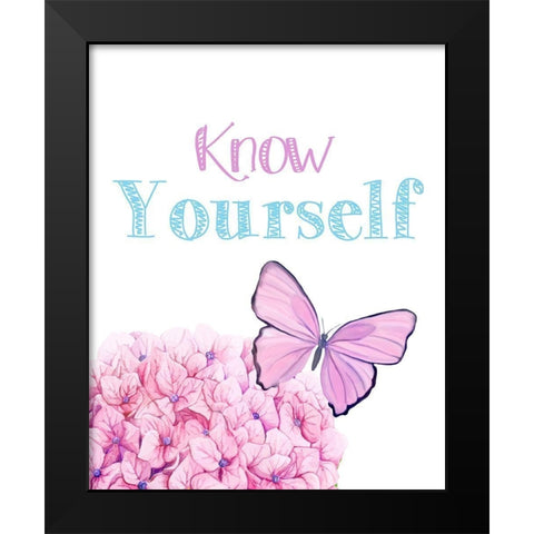 Know Yourself 1 Black Modern Wood Framed Art Print by Allen, Kimberly