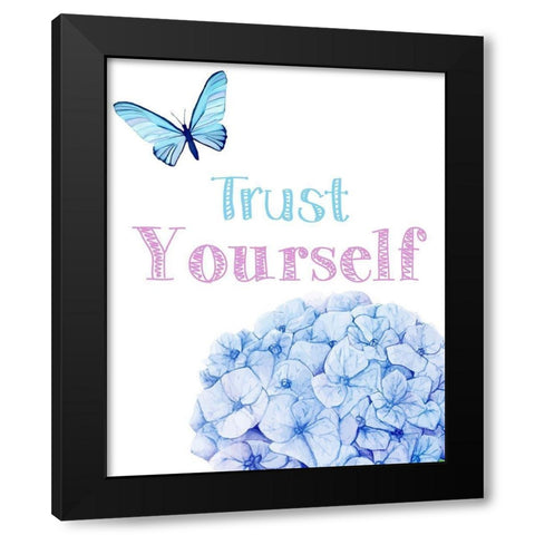 Trust Yourself 2 Black Modern Wood Framed Art Print by Allen, Kimberly