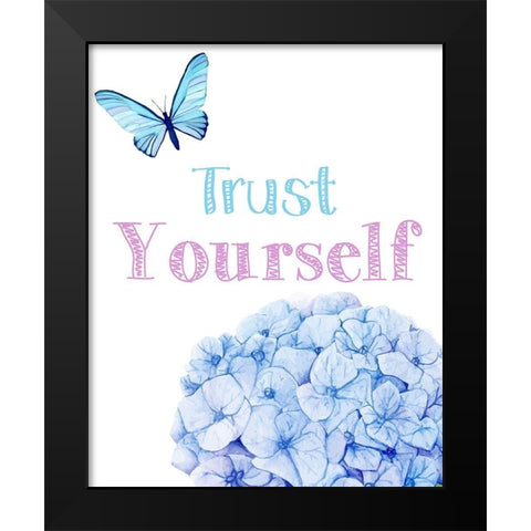 Trust Yourself 2 Black Modern Wood Framed Art Print by Allen, Kimberly