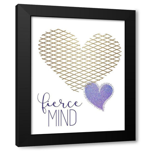 Kind Heart 2 Black Modern Wood Framed Art Print with Double Matting by Allen, Kimberly