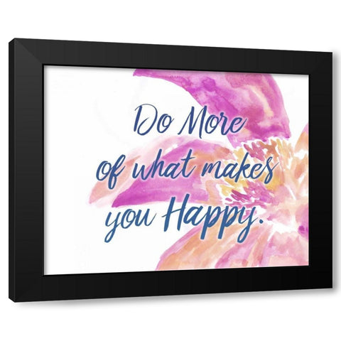 Do More Black Modern Wood Framed Art Print with Double Matting by Allen, Kimberly