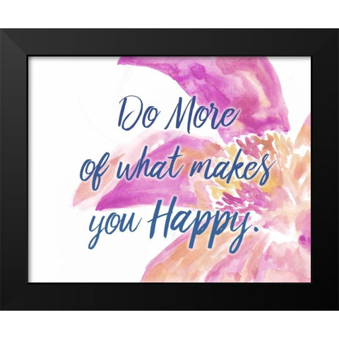 Do More Black Modern Wood Framed Art Print by Allen, Kimberly