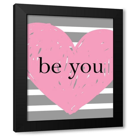 Love Home 2 Black Modern Wood Framed Art Print with Double Matting by Allen, Kimberly