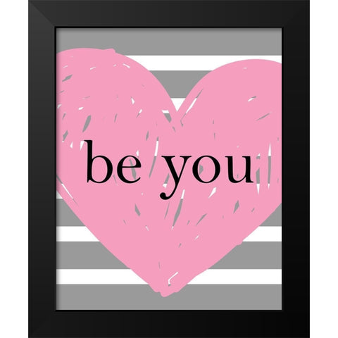 Love Home 2 Black Modern Wood Framed Art Print by Allen, Kimberly