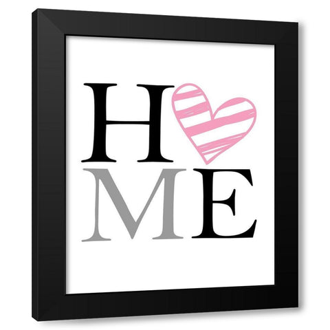 Love Home 3 Black Modern Wood Framed Art Print by Allen, Kimberly
