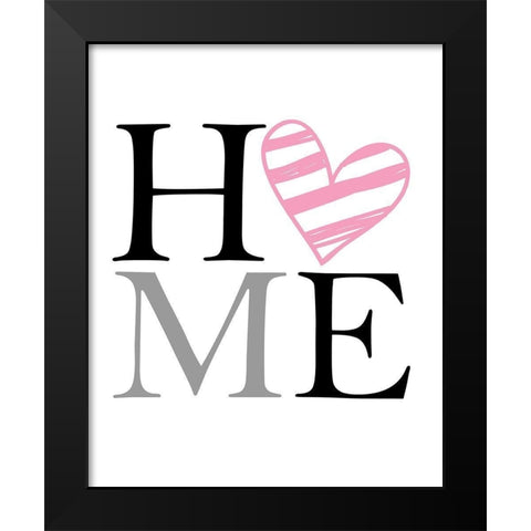 Love Home 3 Black Modern Wood Framed Art Print by Allen, Kimberly
