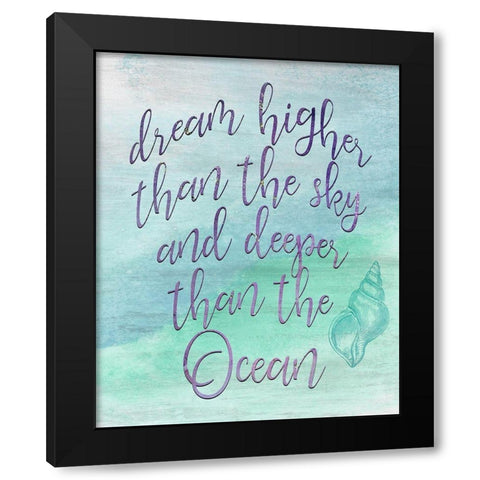 The Ocean 2 Black Modern Wood Framed Art Print with Double Matting by Allen, Kimberly