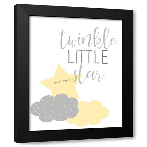 Little One 4 Black Modern Wood Framed Art Print by Allen, Kimberly