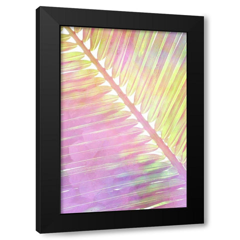 Tropical Palms 2 Black Modern Wood Framed Art Print with Double Matting by Allen, Kimberly