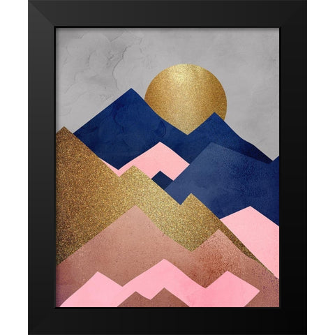 Mountain Range 1 Black Modern Wood Framed Art Print by Allen, Kimberly