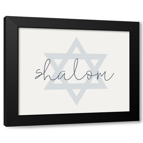 Shalom Black Modern Wood Framed Art Print with Double Matting by Allen, Kimberly