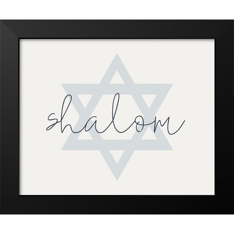 Shalom Black Modern Wood Framed Art Print by Allen, Kimberly