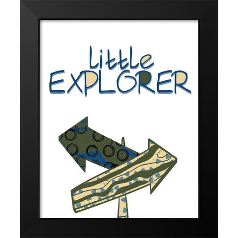 Little Explorer 3 Black Modern Wood Framed Art Print by Allen, Kimberly