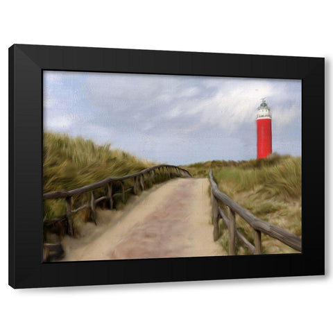 Lighthouse Black Modern Wood Framed Art Print by Allen, Kimberly
